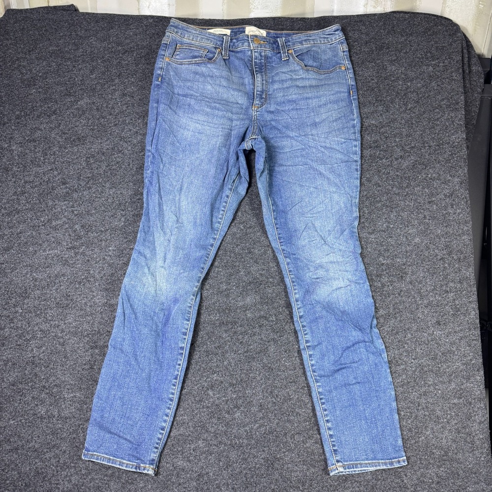 Universal Thread High Rise Skinny Jeans Women 14/32R Blue Denim Cotton Stretch